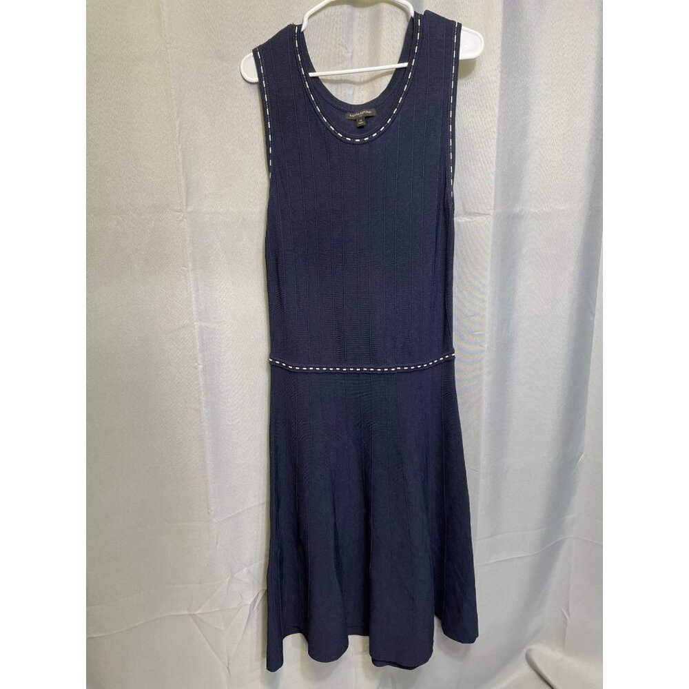 Banana Republic SKU 7644 Womens Sleeveless Navy Dress Size M